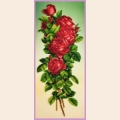 Набор для вышивания бисером КАРТИНЫ БИСЕРОМ "Букет красных роз" 